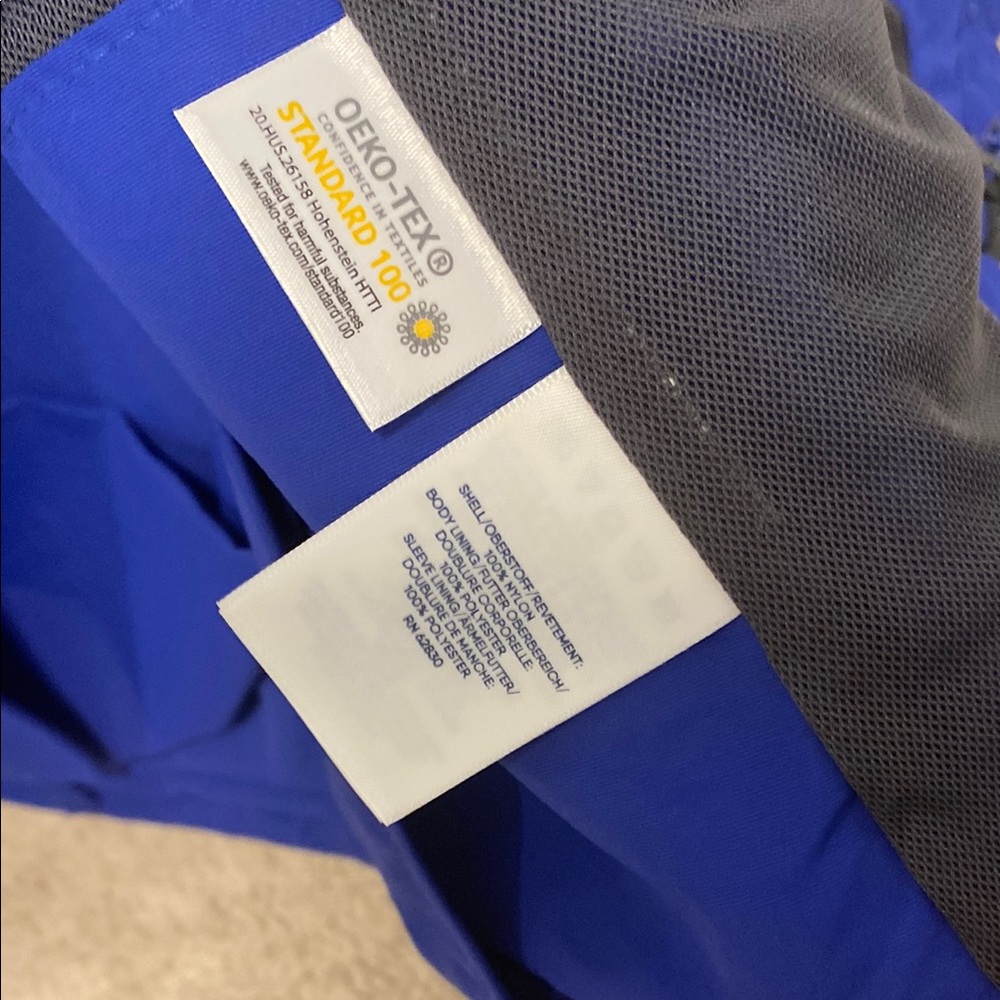 Lands' End Blue Utility Jacket with Sporty Design - Picture 4 of 4